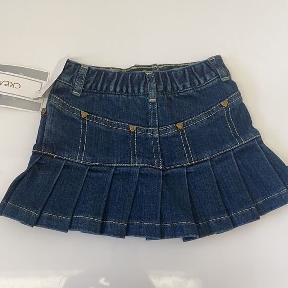 Koala Kids Denim Skirt w/Gold Flowers 12M NWT - Picture 5 of 7